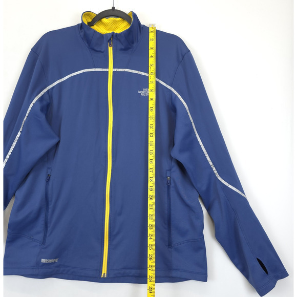 The North Face Flight Series Windstopper Jacket Reflective Men XL Blue Yellow - Picture 4 of 12
